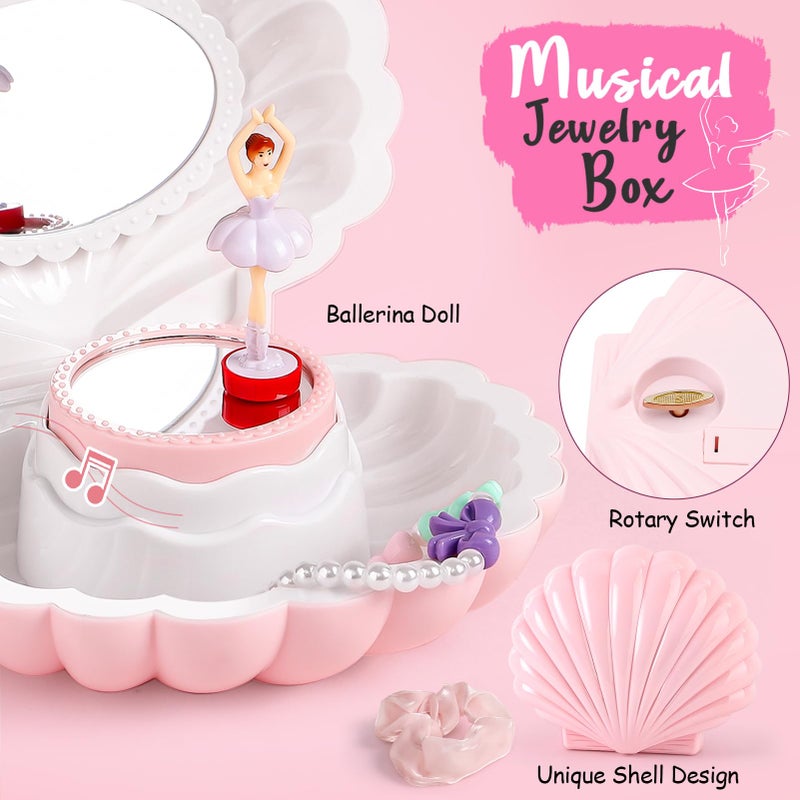 Golray 15 Pcs Dance Recital Gifts for Girls Age 5 6 7 8 12 with Ballet Dance Bag/Musical Ballerina Jewelry Box/Water Bottle/Journal Christmas Birthday Gifts Kid Girl Toy for Daughter  Granddaughter - Image 4